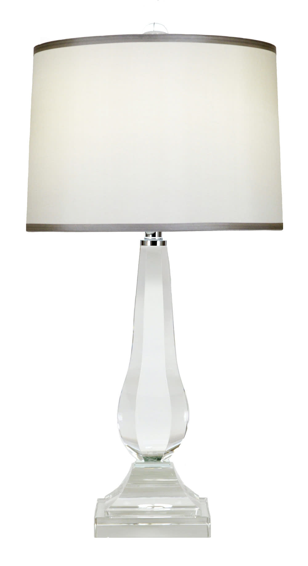 Crystal Table Lamp, Hexagon Shape
