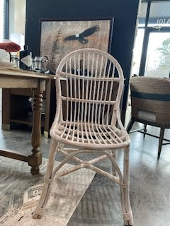 Bramble Pendleton Dining Chair w/o Arms - Rattan, Antique White