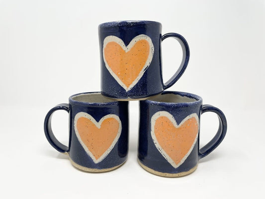 Mudtown Pottery Auburn Heart Mug