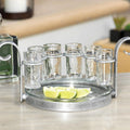 Zodax Cabo 6 Shot Tequila Set Silver