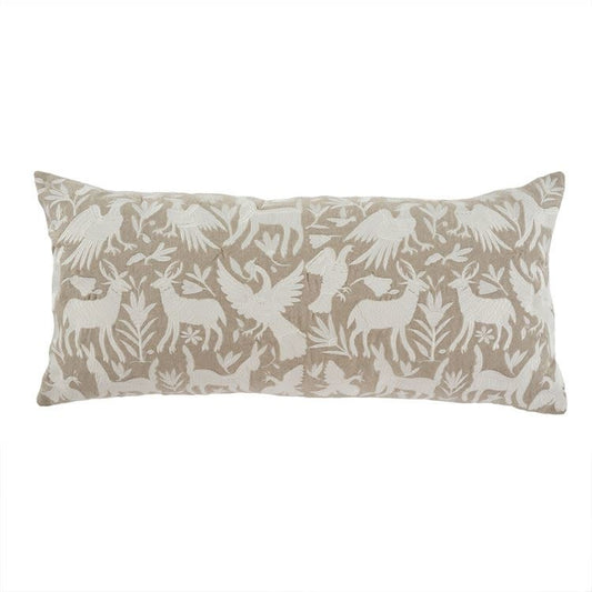 Indaba Folklore Embroidered Pillow, 15X32
