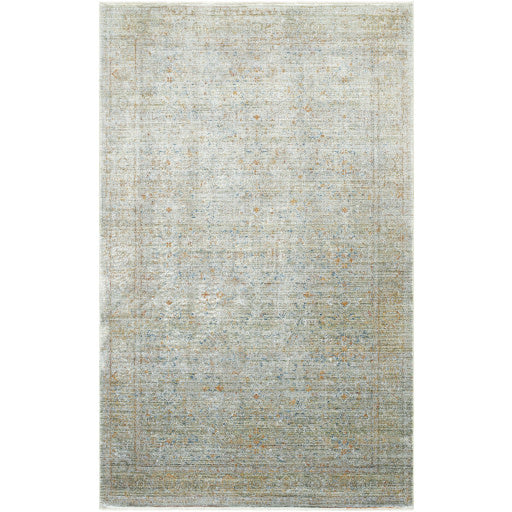 Surya Isfahan Olive, Gray, Black, Blue, Brick Red Rug, 5x7'9"