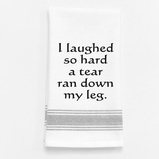 Wild Hare Laughed Tear Tea Towel