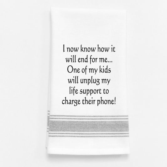 Wild Hare I Know How it Will for Me Tea Towel