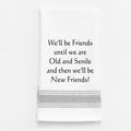 Wild Hare Old and Senile Friends Tea Towel