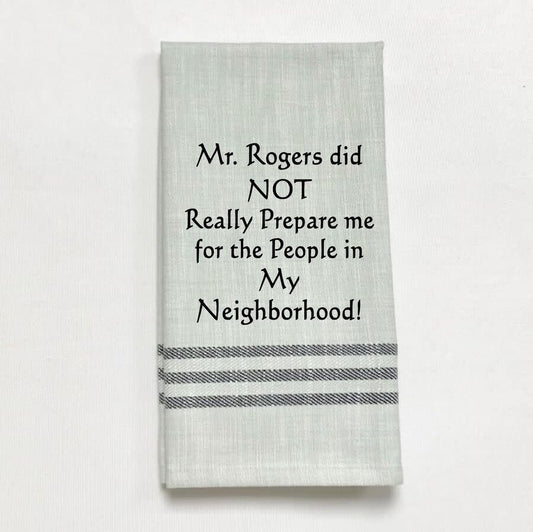 Wild Hare Mr. Rogers Tea Towel