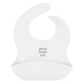 Jesus Loves Me Silicone Baby Bib