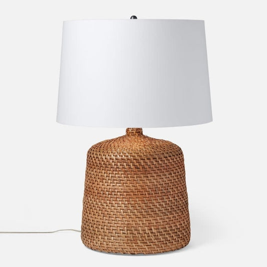 Made Goods Radcliff Rattan Lamp Dark Honey