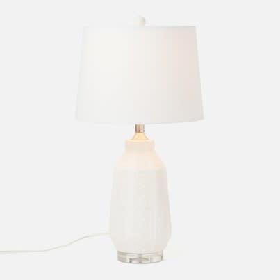 Made Goods Ulyssa Matte White Ceramic Lamp
