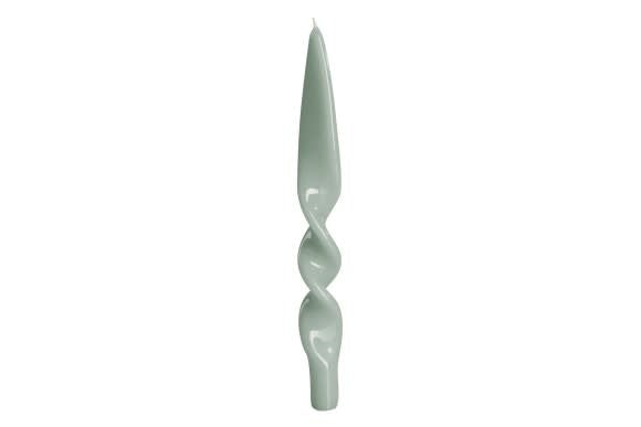Meloria Denise Twisted Taper Candles, Teal, Box Set of 2