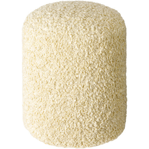 Surya Mohave Stool, Ivory
