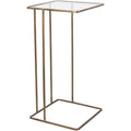 Surya Spot Table, Brass and Glass