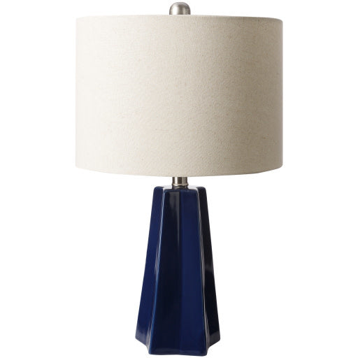 Surya Stellan Table Lamp, Navy