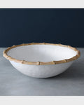 Beatriz Ball VIDA Bamboo Large Salad Bowl, White and Natural