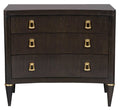 Lillet Three Drawer Nightstand Marino Shadow