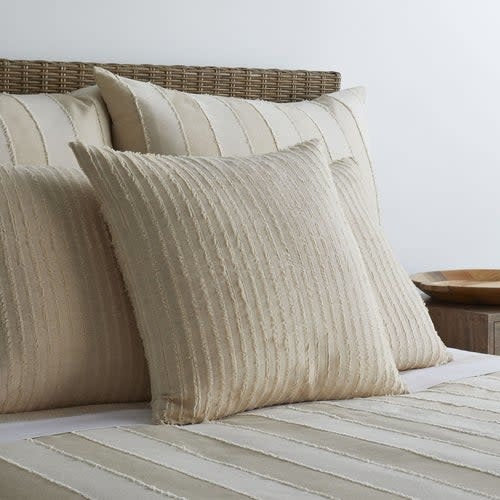 Ann Gish Papyrus Coverlet Queen Flax