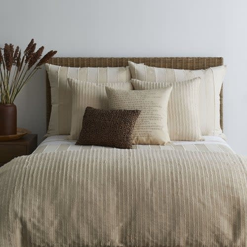 Ann Gish Pillow, Reed, Flax, 24x24