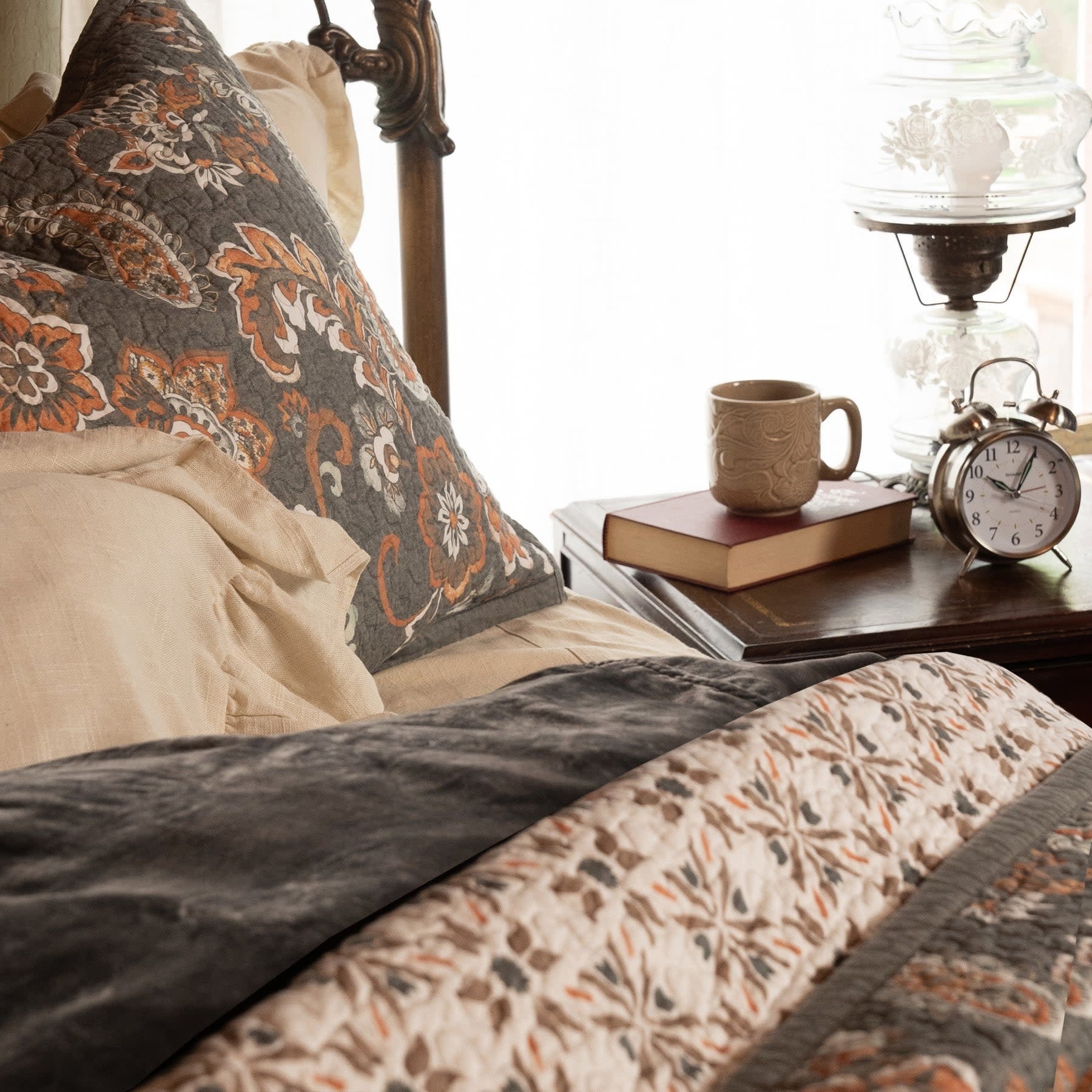 HIEND Abbie Quilt set/ queen, gray