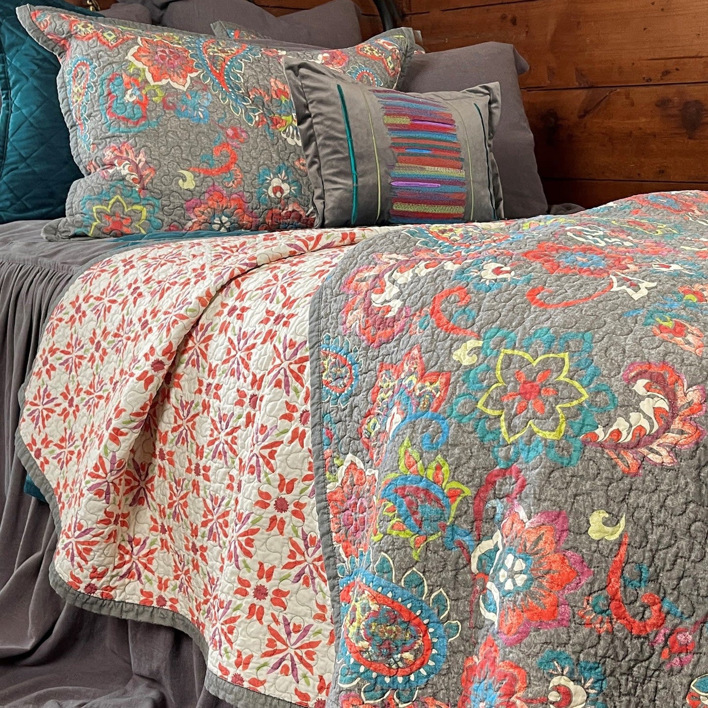 HIEND Abbie Quilt set/twin, Teal