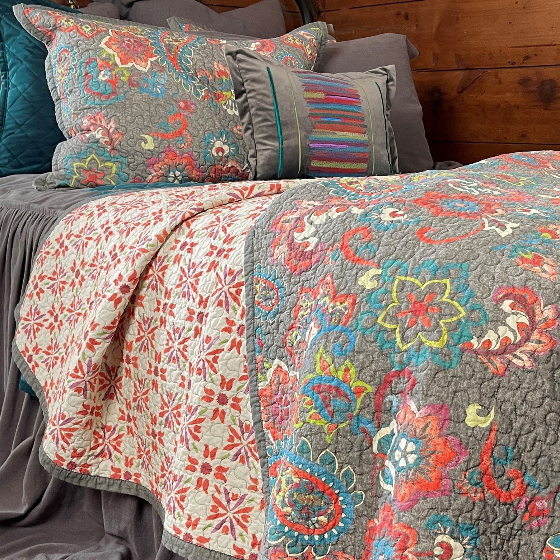 HIEND Abbie Quilt set/twin, Teal