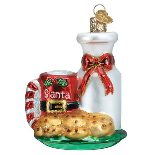 Old World Santa's Milk and Cookies Ornament
