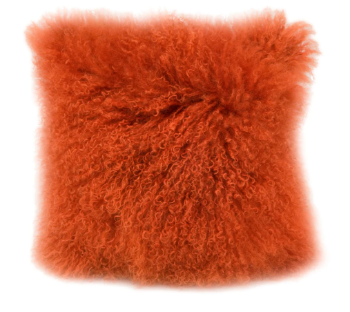 Chesterfield Icelandic Sheep Pillow, Orange, 20X20