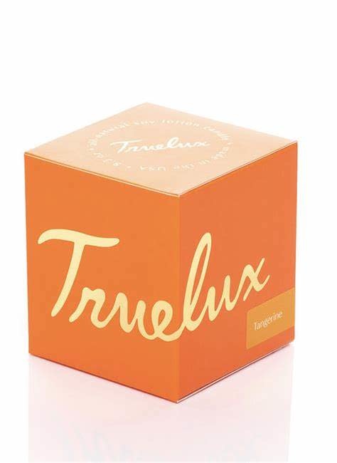 Truelux Tangerine Lotion Candle Orange and Lemon Zest Tangerine and Grapefruit