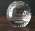 Beatriz Ball Round Bud Faceted Vase Clear