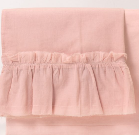 Amity Home Isabella Full Ruffle Sheet Set Petal Pink