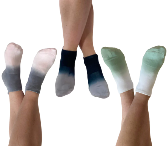 FPD Bamboo Ombre Ankle Socks White