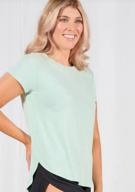 FPD Bamboo Tulip Tee Aqua Mist