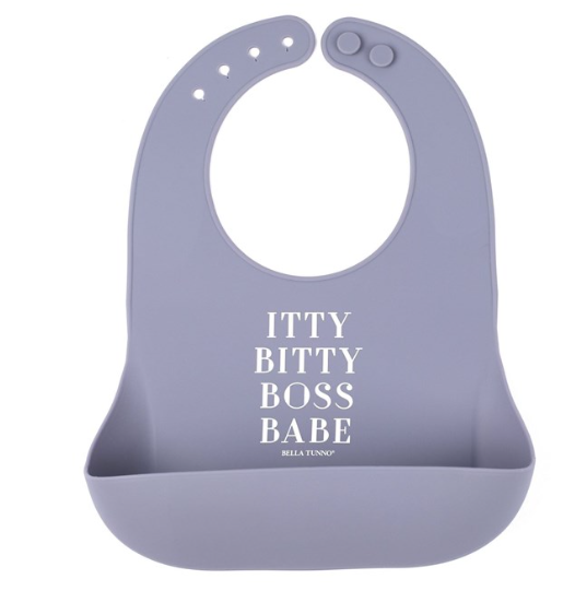 Bella Tuna Wonder Bib Itty Bitty Boss Babe Silicone