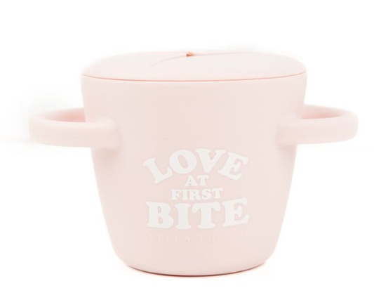 Bella Tuna 2 Piece Snack Container Love at First Bite Pink