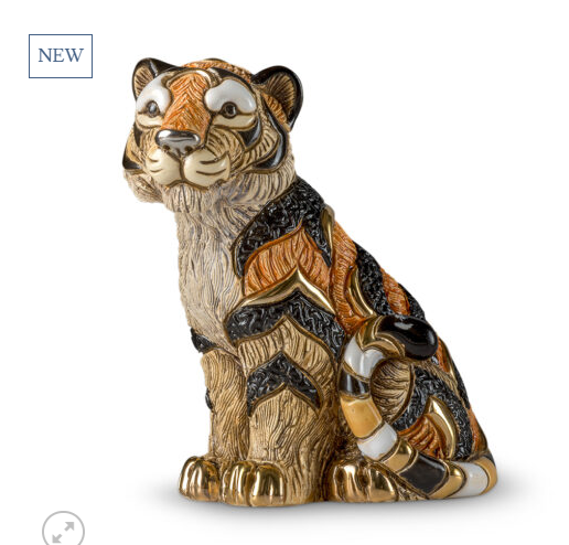 De Rosa Tiger Handcrafted Hand Painted Ceramic