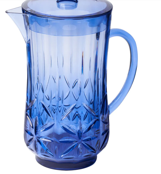 Sophistiplate Traditional Pitcher Cobalt Melamine 53oz