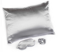 Bella Il Fiora  Goodnight Gorgeous Satin Sleep Set Gray