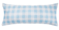 Laura Park Gingham Blue Decorative Pillow 14x36