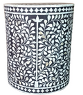 LR Home Bone Inlay Side Table