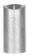 Melrose LED Silver 3.5x7.5 Candle 4/8 Hour Timer