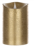 Melrose LED Gold 3.5x5.5 Candle 4/8 Hour Timer