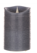 Melrose Simplux LED Designer Candle w/ 4 & 8 Hour Timer. 3.5x5x5, Blue
