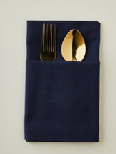 Tableau Navy Essential Napkin