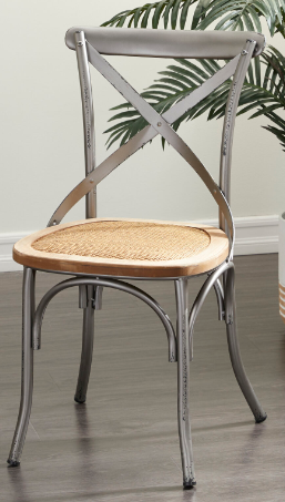 UMA Wood Metal Chair, Grey