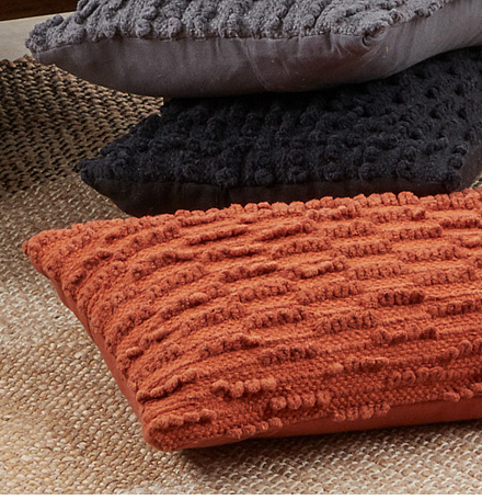 Saro Nubby Pillow Burnt Orange 20x20