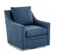 Klaussner Larkin Swivel Chair Esker Saffron