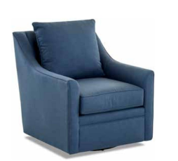 Klaussner Larkin Swivel Chair Esker Saffron