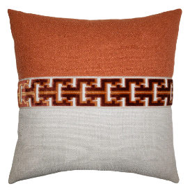 Square Feathers Jager Saffron 20x20 Pillow