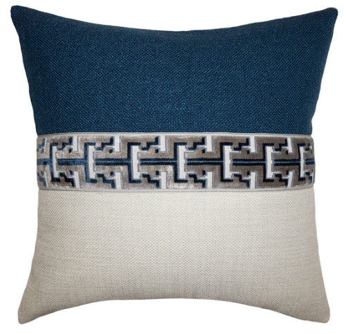 Square Feathers Jager Battleship 20x20 Pillow