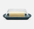 Blue Pheasant Lessie Midnight Teal Butter Dish