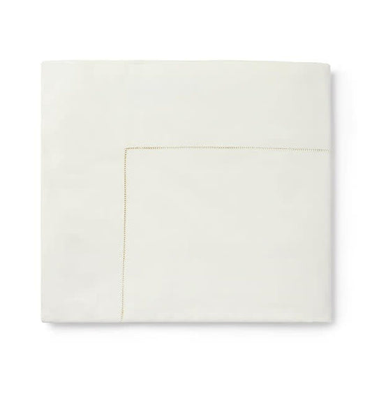 Sferra Celeste King Flat Sheet, Ivory